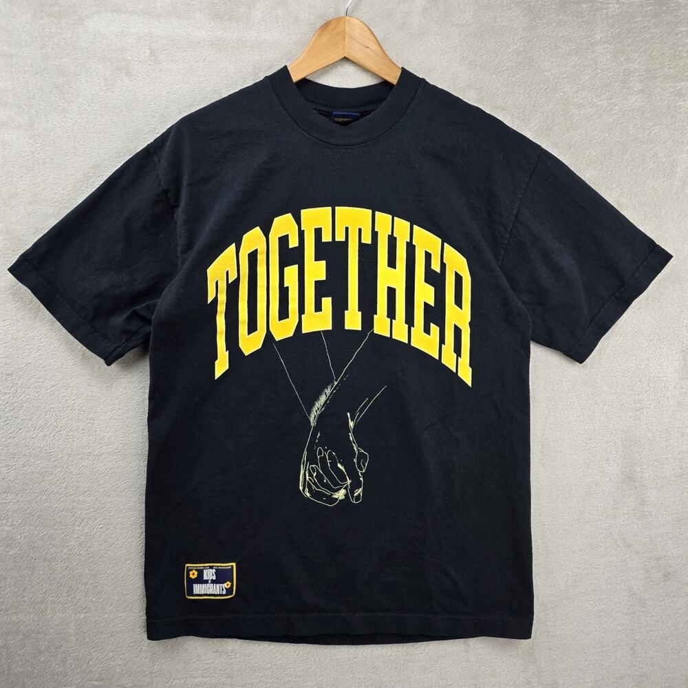 Kids of Immigrants Tee Shirt Together Men's Medium Black Streetwear KOI Anti Ice